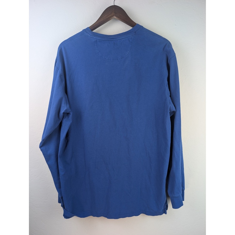 Duluth Trading Co Spillfighter Longtail T Shirt Mens M Blue Long Sleeve 73282 - Picture 9 of 9